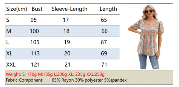 Lady’s printed top - Image 3