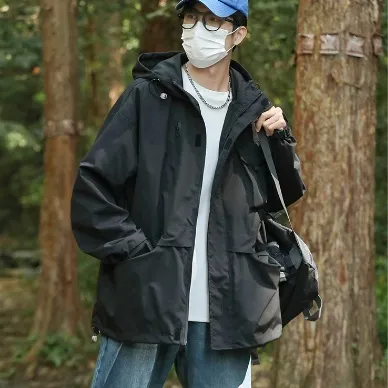 Men's outdoor sports trench coat