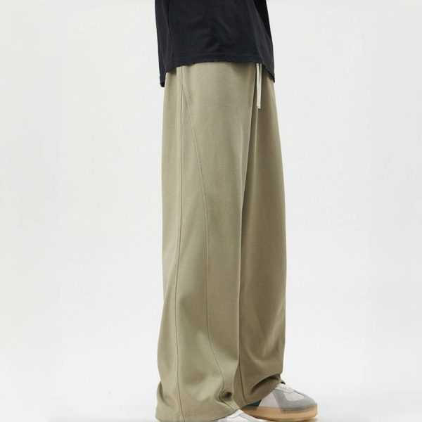 Men's heavy twill wide-leg pants - Image 4