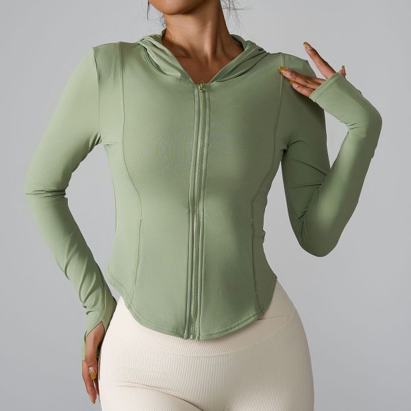 Lady’s long sleeved hooded sport coat - Image 5
