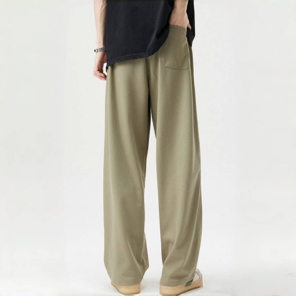 Men's heavy twill wide-leg pants - Image 5