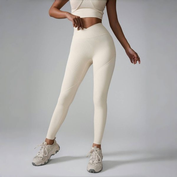 Lady’s high-waisted sexy hip lift tight yoga pants