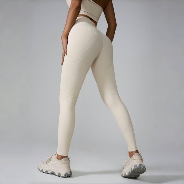 Lady’s high-waisted sexy hip lift tight yoga pants - Image 2