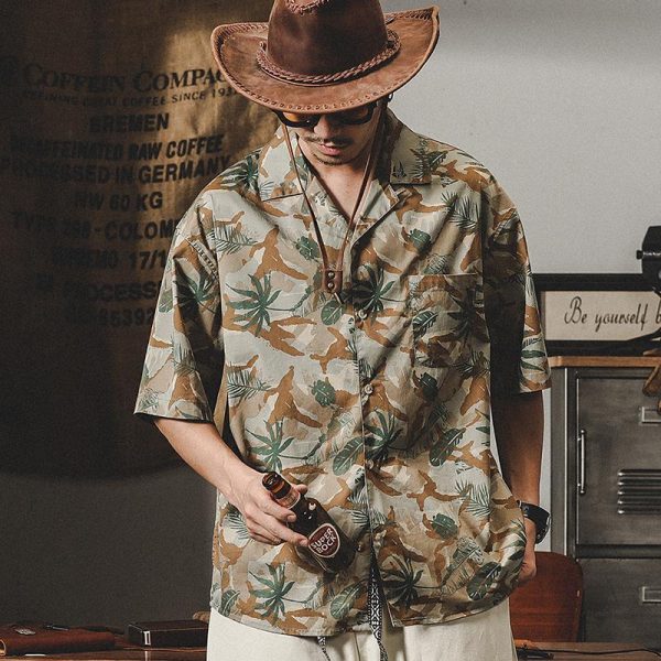 Men's Ice Silk Hawaiian beach shirt - Image 5