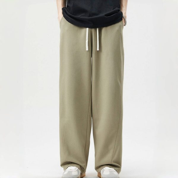 Men's heavy twill wide-leg pants - Image 2