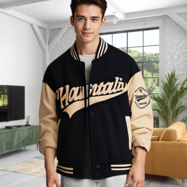 Men's casual suede baseball uniform - Image 2