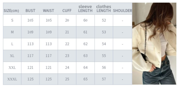 Lady’s crew-neck single-breasted solid long-sleeved coat - Image 3