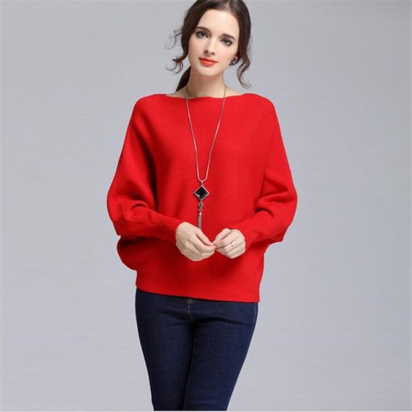 Women's Threaded Bat Sleeve Knitted - Image 3