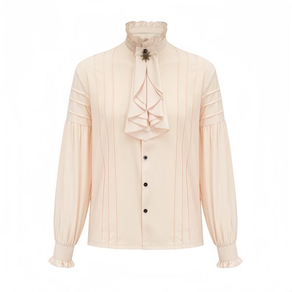 Steampunk ruffled long sleeved shirt - Image 3