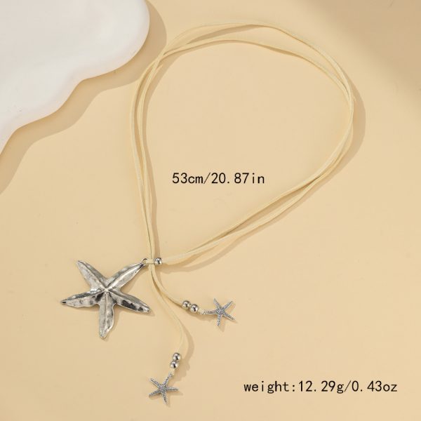 Bohemian style starfish alloy necklace - Image 2