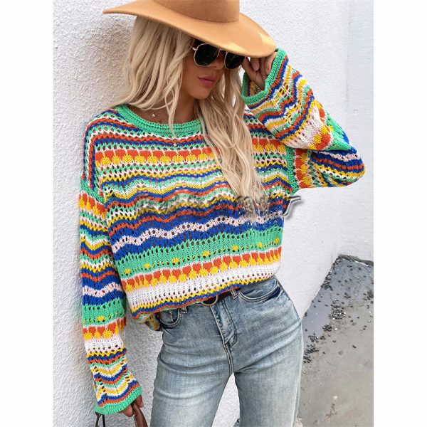 spliced knitted sweater - Image 2