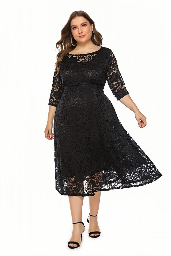 Bubble sleeve waist cinching dress