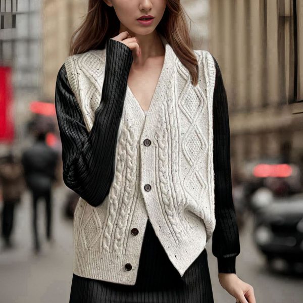 Variegated Fried Dough Twists vest - Image 2