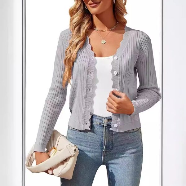 Long sleeved sweater jacket - Image 3