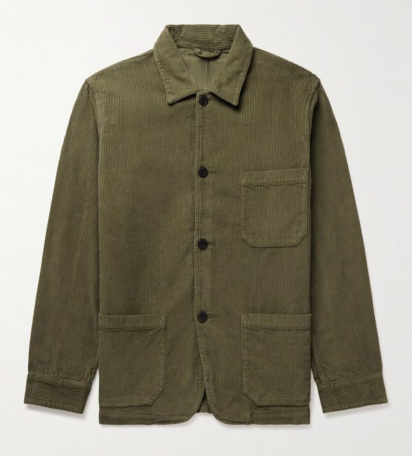 Men's long sleeved corduroy shirt