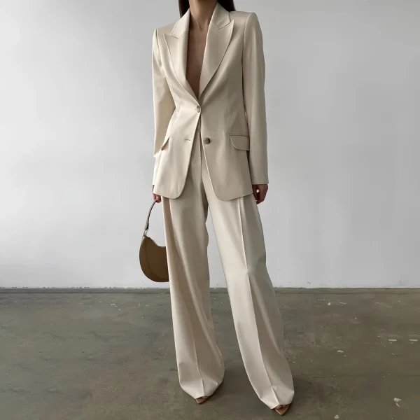 Women's commuting long sleeved suit top＋pants