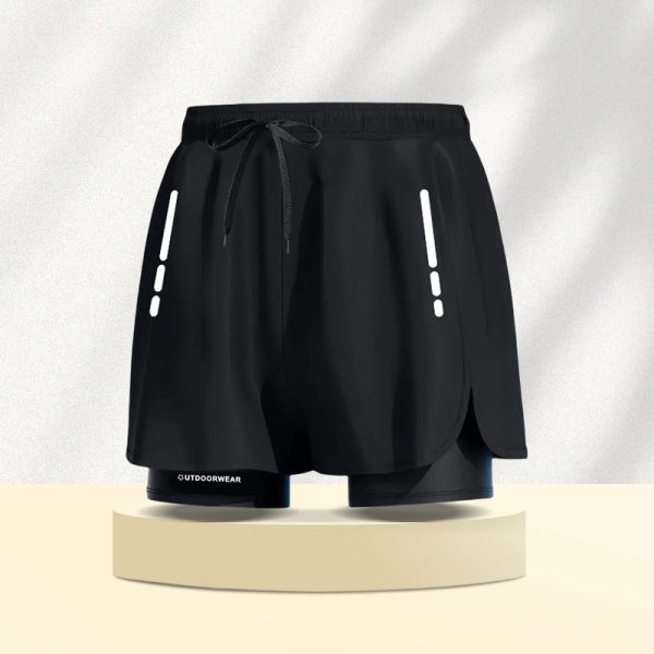 Men's sports double-layer beach pants - Image 2