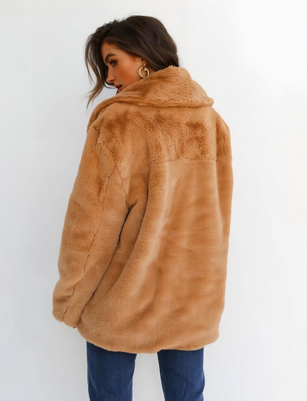 Plush collar slim fit jacket - Image 3
