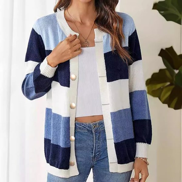 Color blocked long knit