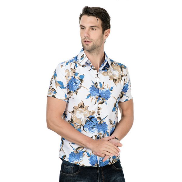 Rose colored short sleeved shirt - Image 3