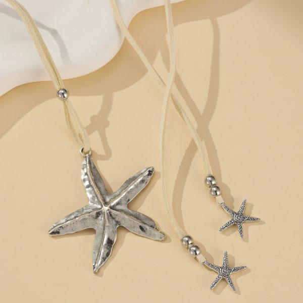 Bohemian style starfish alloy necklace - Image 3