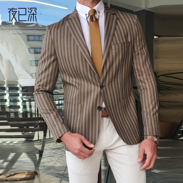 Men's suit fashion trend top - Image 2