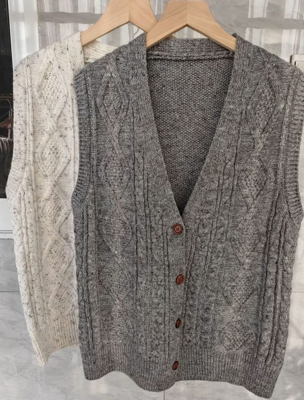 Variegated Fried Dough Twists vest - Image 3