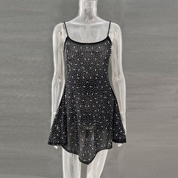 Party rhinestone camisole dress - Image 3