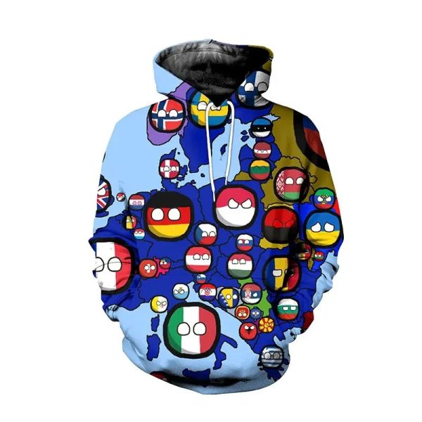Printed casual hooded sweatshirt - Image 3