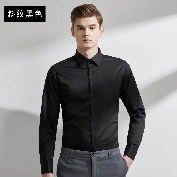 Men’s Business Solid Color Shirt (Style 2) - Image 4