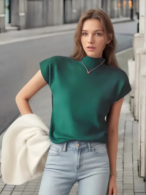 Women's Ice Silk Short sleeved T-shirt - Image 2