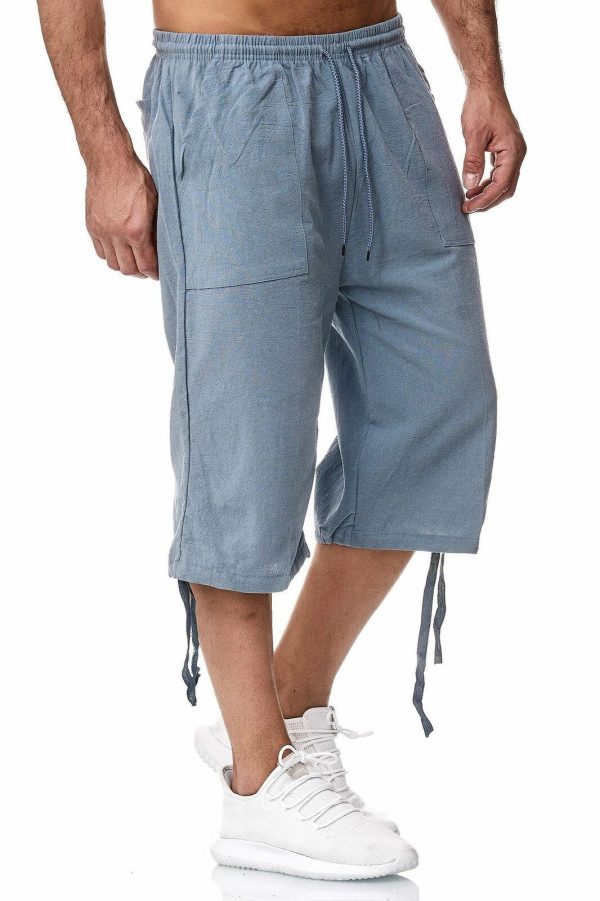 Seven point casual pants cotton and linen pants - Image 2