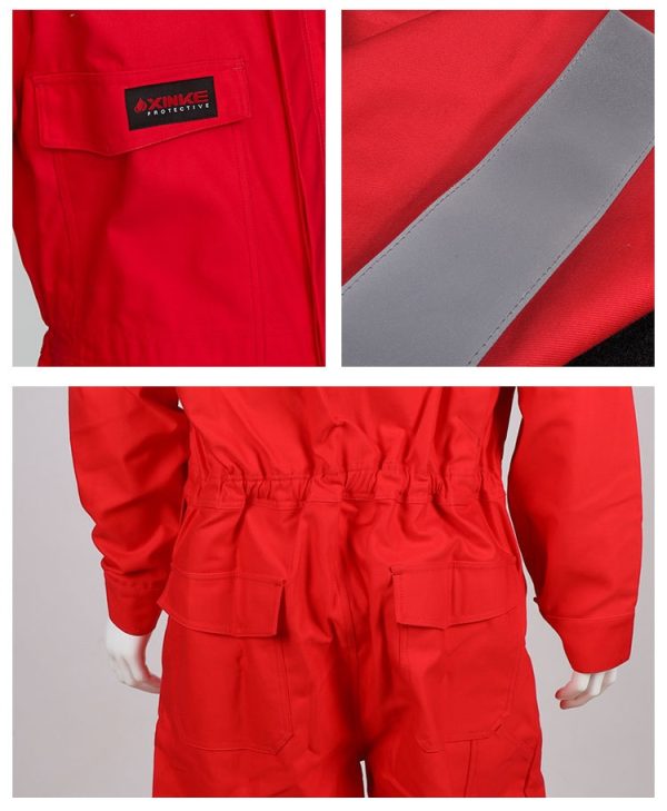 Flame retardant clothing, jumpsuit, anti arc petroleum fireproof work clothes - Image 3