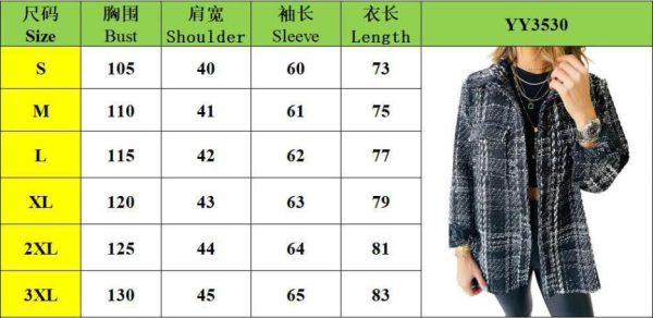 Collar loose button long sleeved jacket - Image 5