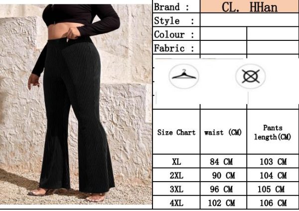 Elastic waisted flared pants - Image 5