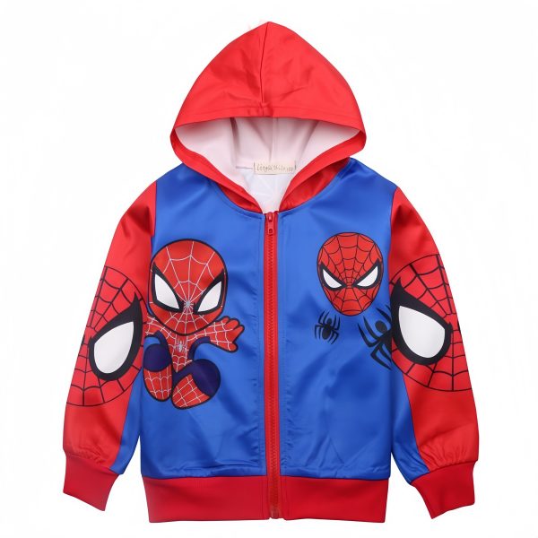 Boys' Zipper Cartoon Hero Top