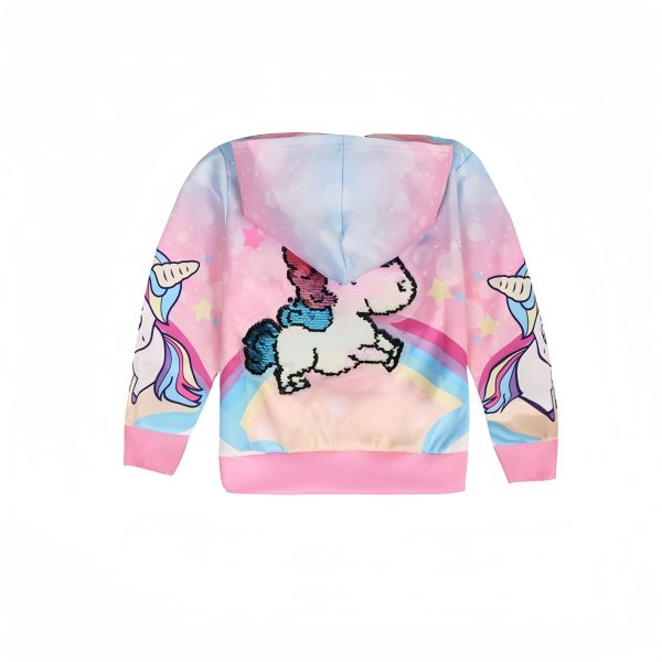 Cute Zipper Hooded Baby Shirt - Image 2