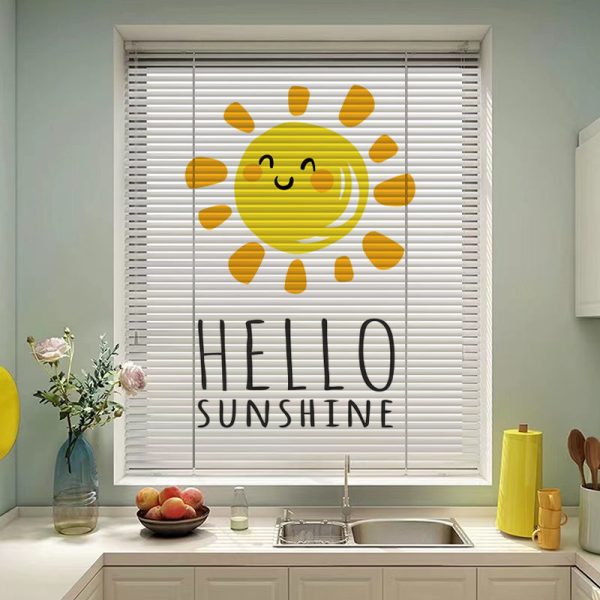 Customized seamless and non perforated printed blinds