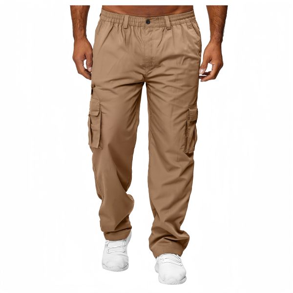 Multi pocket loose straight leg work pants