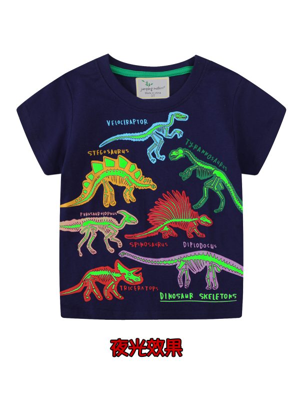 Luminous dinosaur new short sleeved top - Image 2