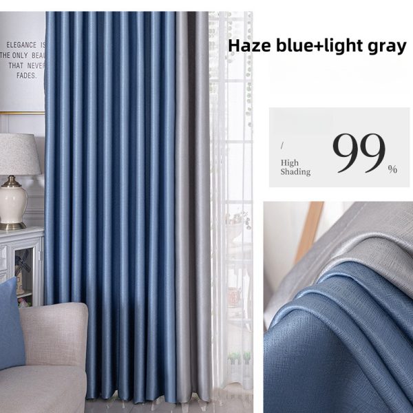 Fully blackout bedroom sunscreen and thermal insulation curtain cloth, finished hook - Image 11