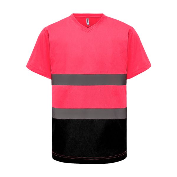 V-neck reflective T-shirt high gloss reflective workwear