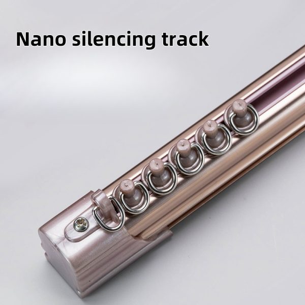 Aluminum alloy silent curtain monorail track