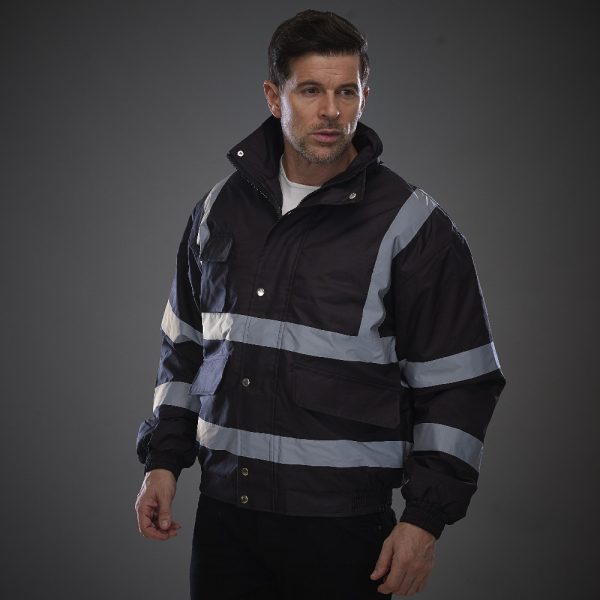 Winter Warm Multi Pocket Reflective Cotton Coat Oxford Cloth Long Sleeve 300d Oxford - Image 3