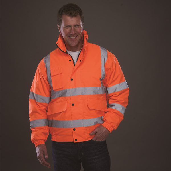 Winter Warm Multi Pocket Reflective Cotton Coat Oxford Cloth Long Sleeve 300d Oxford - Image 2