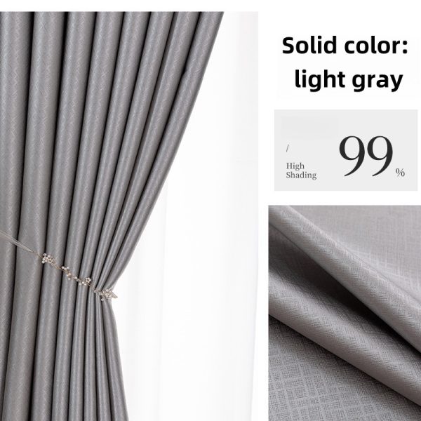 Fully blackout bedroom sunscreen and thermal insulation curtain cloth, finished hook - Image 4