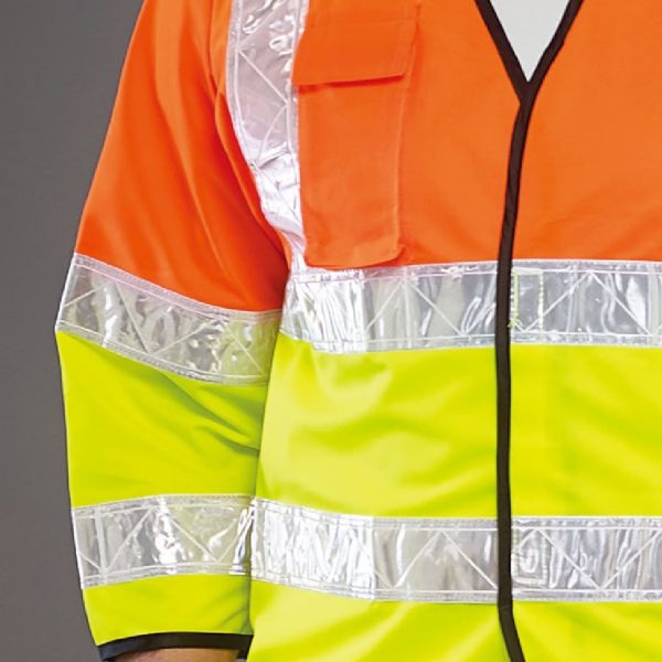 Reflective vest with lattice band and long sleeved reflective vest - Image 2