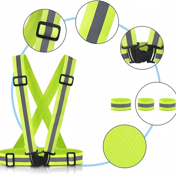 Reflective elastic band night bike motorcycle running warning accessory - Image 2