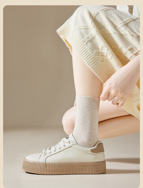 Women's mid length pure cotton socks - Image 3