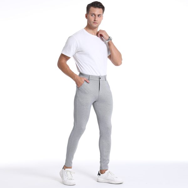 Men's high elasticity small leg pants - Image 4